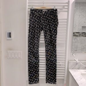 Isabel Marant velvety pants 36/XS/S floral